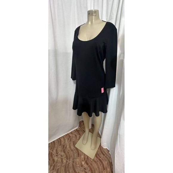 Juicy Couture Drop Waist Little Black Stretch  Dress Size XL #1172 - Picture 10 of 16